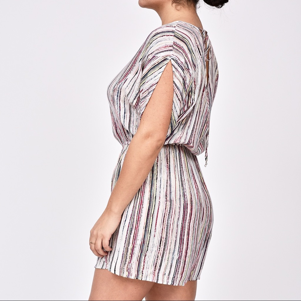 Bcbgeneration Multicolored Silk Romper - image 1